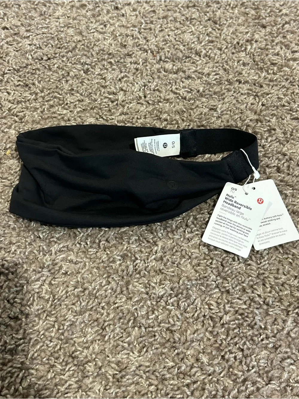 NWT Lululemon Nulu Wide Reversible Headband